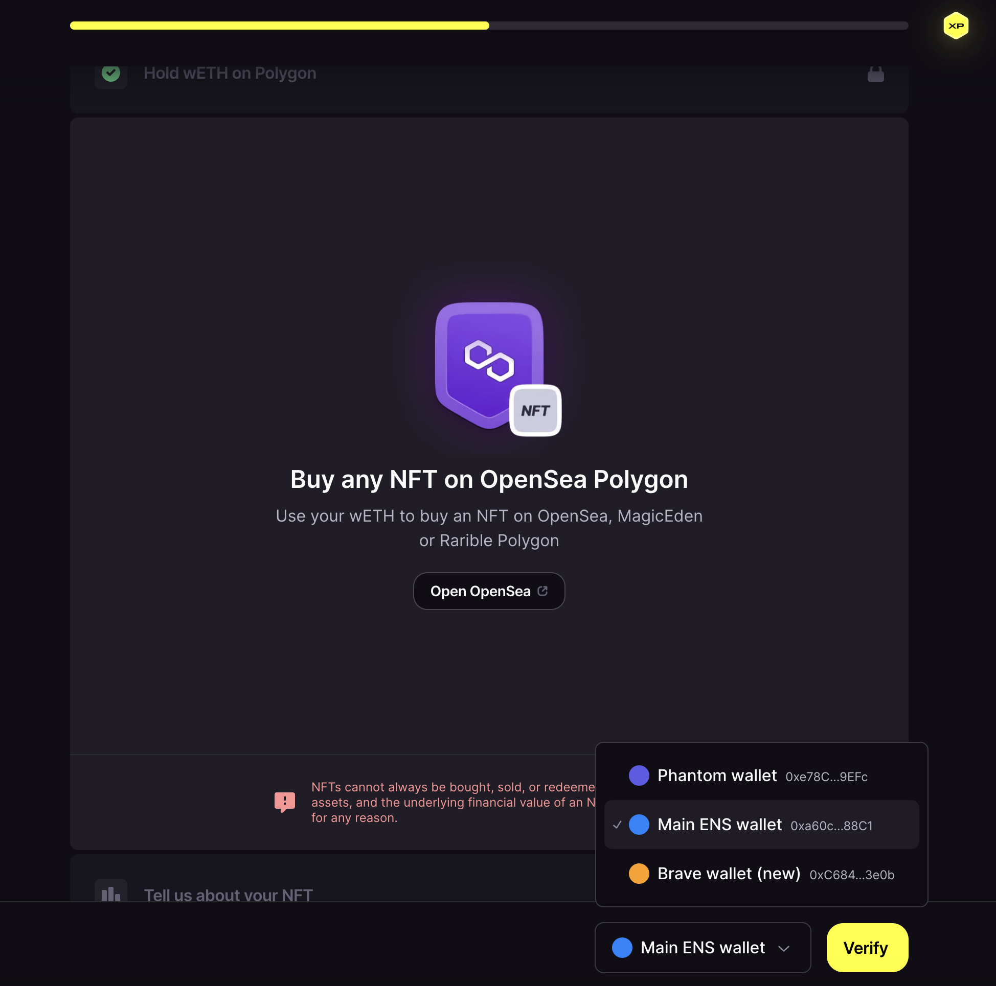 Complete Quests with multiple wallets