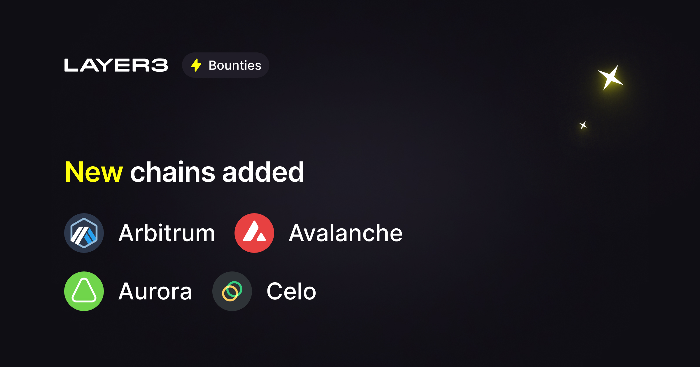 Our bounties are available on most EVM-compatible chains.