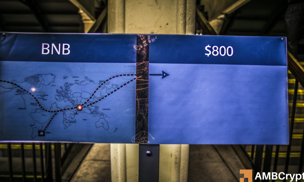 BNB weekly DEX volumes hit 3-year high – Time for $800?