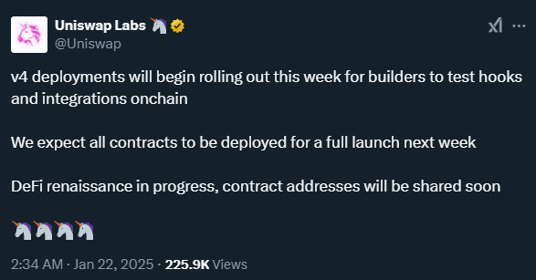 Uniswap’s upcoming upgrade