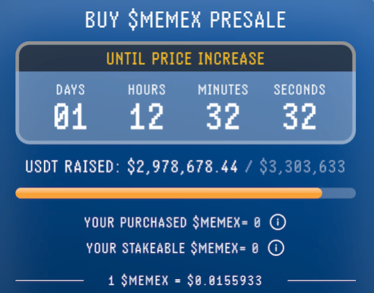 Buy $MEMEX Presale