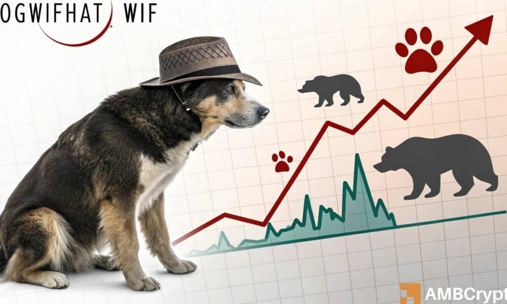 Dogwifhat risks a dip to a yearly low as bears dominate the market