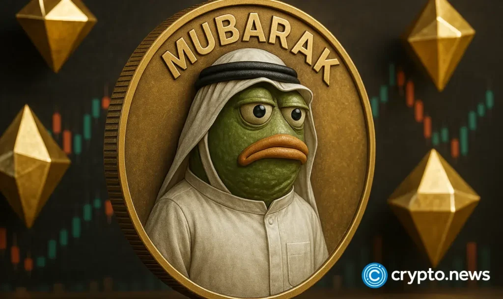 MUBARAK hype fades as memecoin plunges 40% in a day, nearing launch price