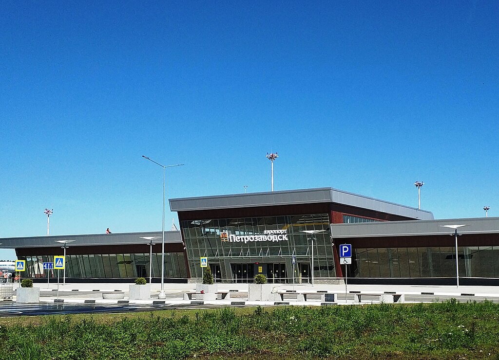 The airport at Petrozavodsk, the capital of the Republic of Karelia, Russia.