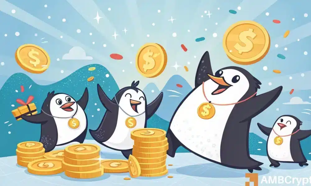 PENGU memecoin rebounds 14%, but traders, is there a catch?
