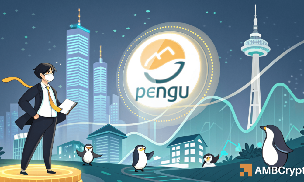 Korean whales load up, But PENGU’s rally may stall without…