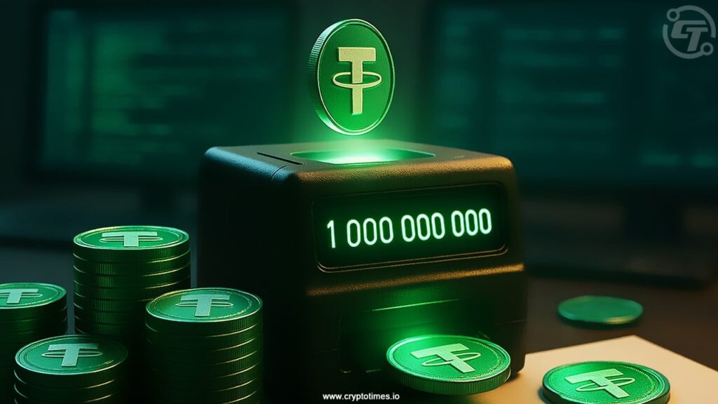 Tether Mints Additional 1 Billion USDT on Ethereum Network