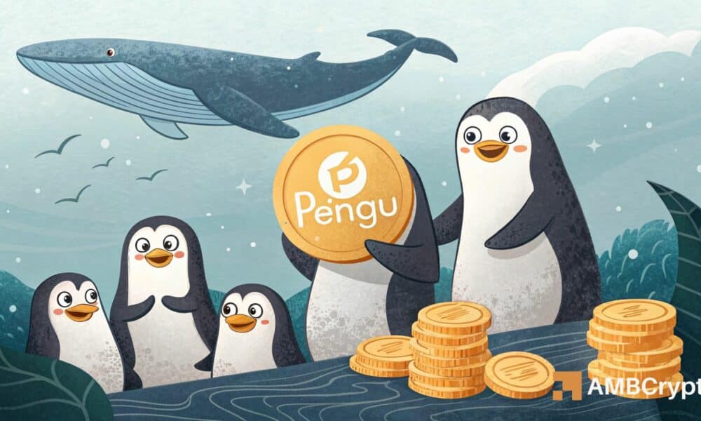 1B PENGU bought in 5 days – Can this push price past $0.046?