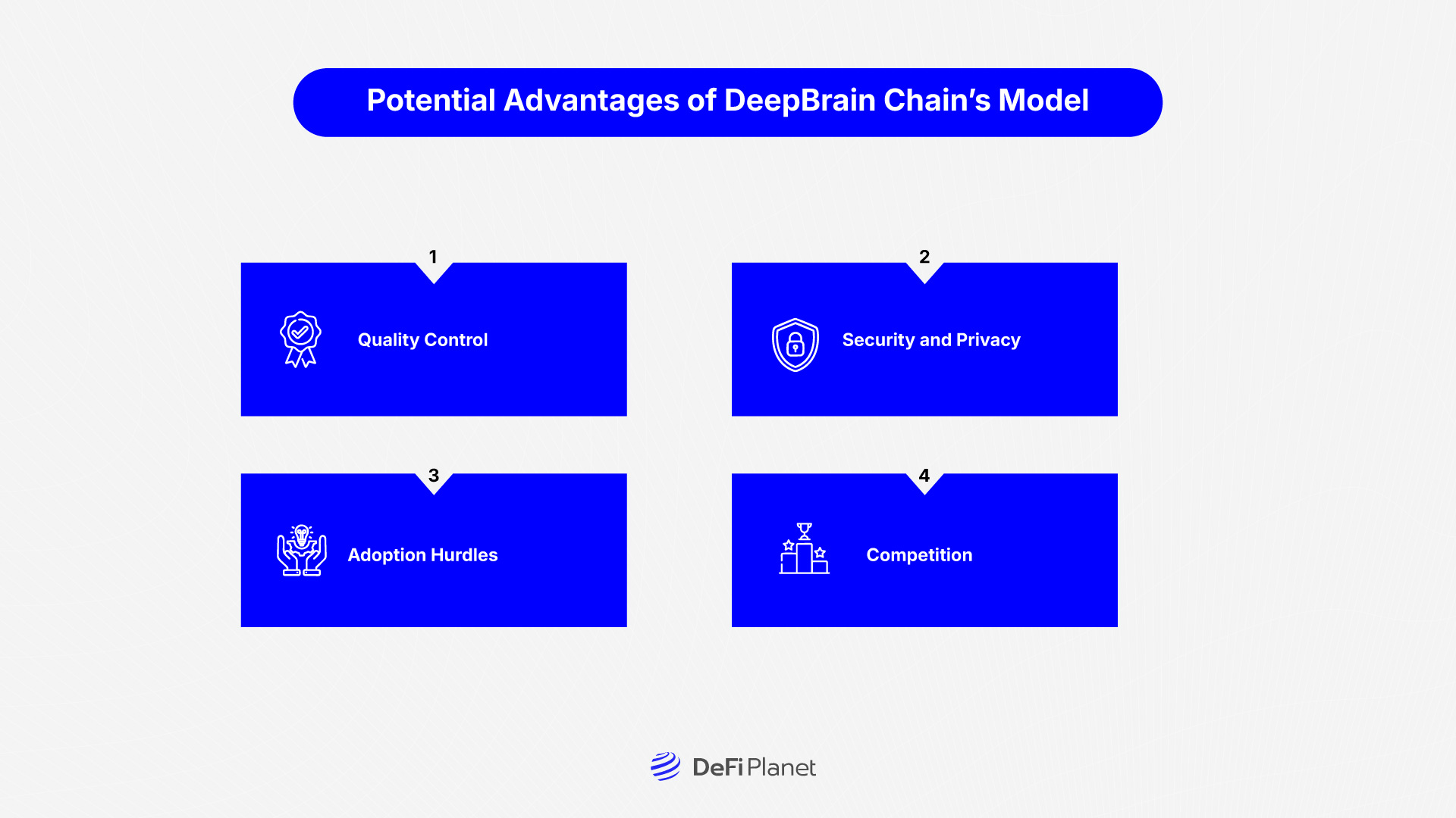 Image showing the Potential Advantages of DeepBrain Chain’s Model on DeFi Planet