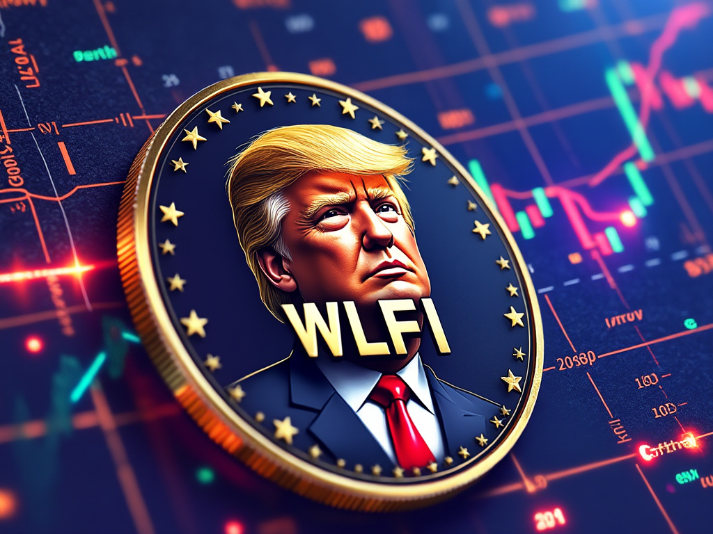  Image of $WLFI TOKEN & President Trump 