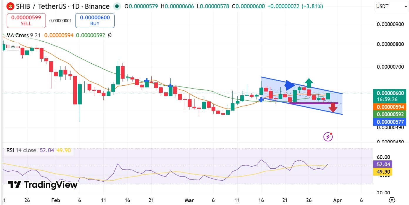 Shiba Inu RSI & MA Cross